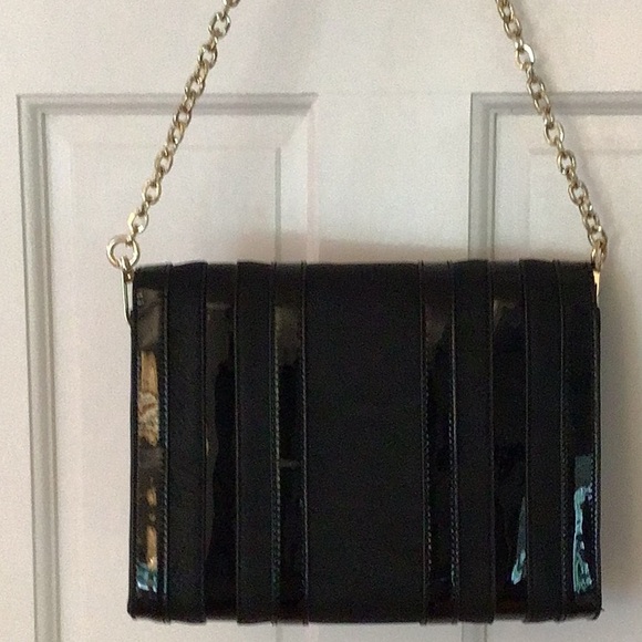 Shoulder bag, Big Buddha, gold chain strap, with patent trim - Picture 4 of 6